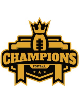 Champions Football Team logo template 02