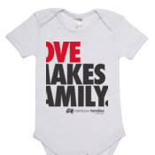 Organic baby suit 'LOVE MAKES A FAMILY'